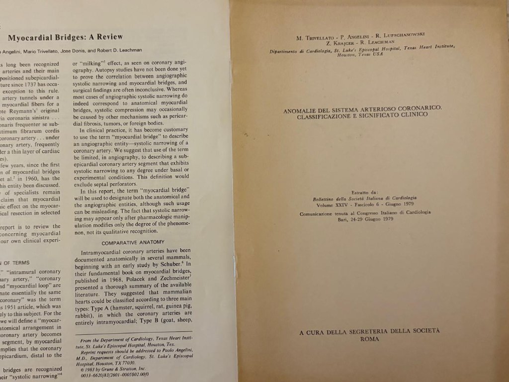 Mario Trivellato anomalia sistema arterioso coronarico