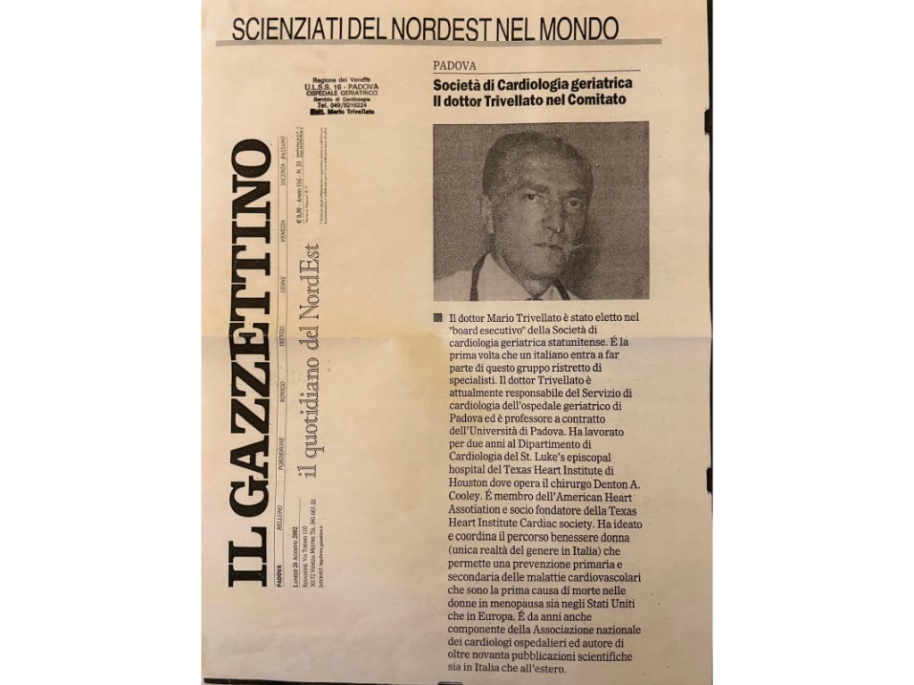 Mario Trivellato sul gazzettino