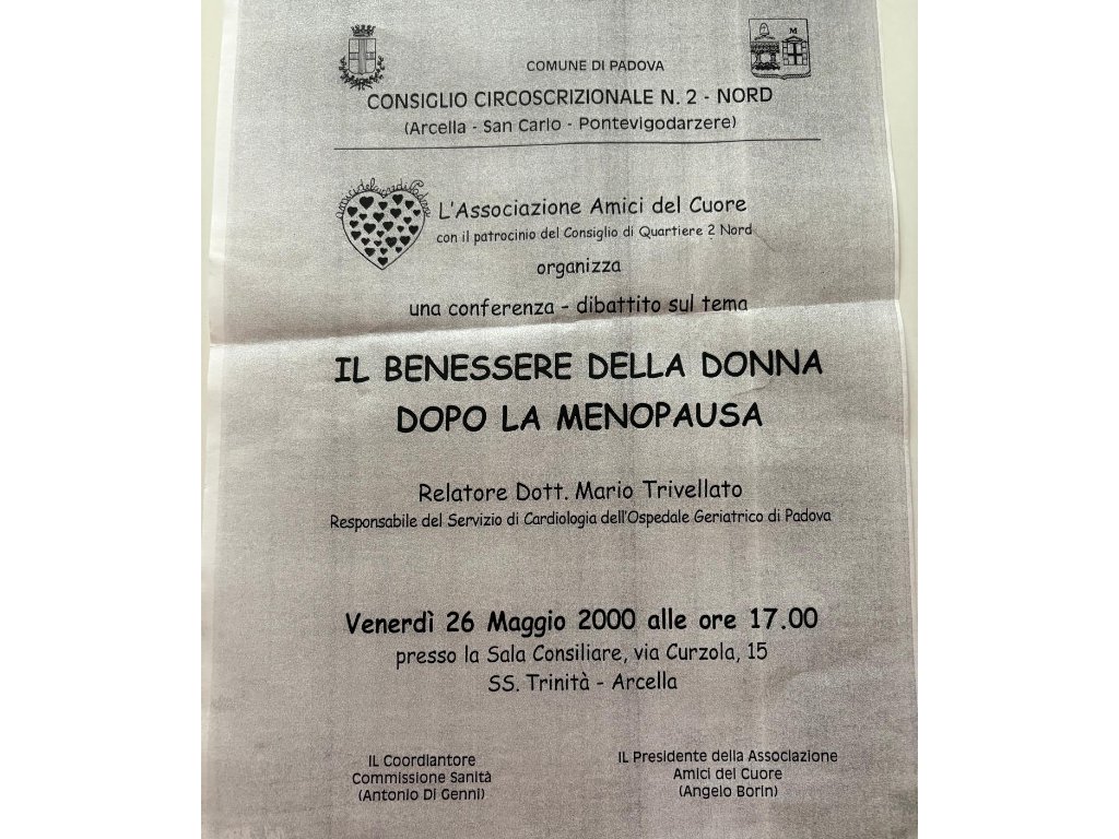 mario trivellato relatore associazione amici del cuore