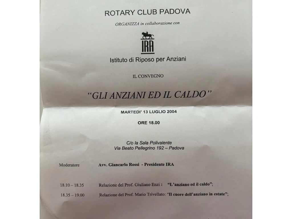 mario trivellato rotary club padova relatore